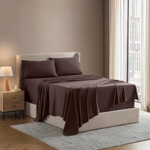 Nestl Full XL 4 pc. Sheet Set - chocolate brown